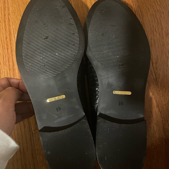 Lauren by Ralph Lauren crocodile pattern LEATHER loafers - Picture 4 of 7